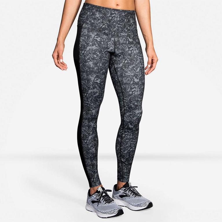 Brooks Greenlight Womens Running Leggings - Grey - Indonesia (VDZF-58397)